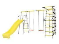 Детский спортивный комплекс для дачи ROMANA Богатырь MAX Плюс-2 фанерные качели