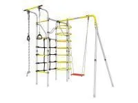 Детский спортивный комплекс для дачи ROMANA Космос (желтый/серый) качель фанерная