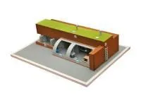 Макет быстровозводимого убежища