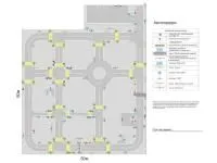 АГ0028 Детский автогородок с переносным оборудованием 50 х 50 м