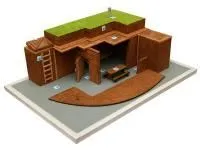 Макет противорадиационного укрытия