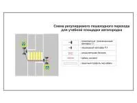 300_АГ0016_Учебная площадка по ПДД (автогородок) для детей с переносным оборудованием. Вариант 8
