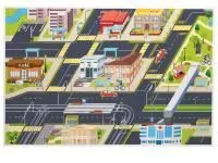 Магнитно-маркерная доска «Изучаем дорожное движение» с комплектом магнитов