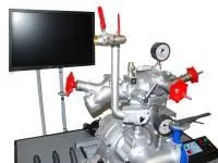 320_Т0706 Универсальный интерактивный учебно-тренировочный комплекс средств тушения пожара (практические занятия с насосом типа ПН-40 и огнетушителями