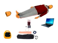 J201R+AND125+P1061+CPRcard+head Многофункциональный робот-тренажер Володя для отработки реанимации