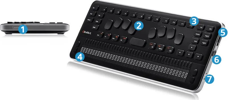 Схема дисплея Брайля