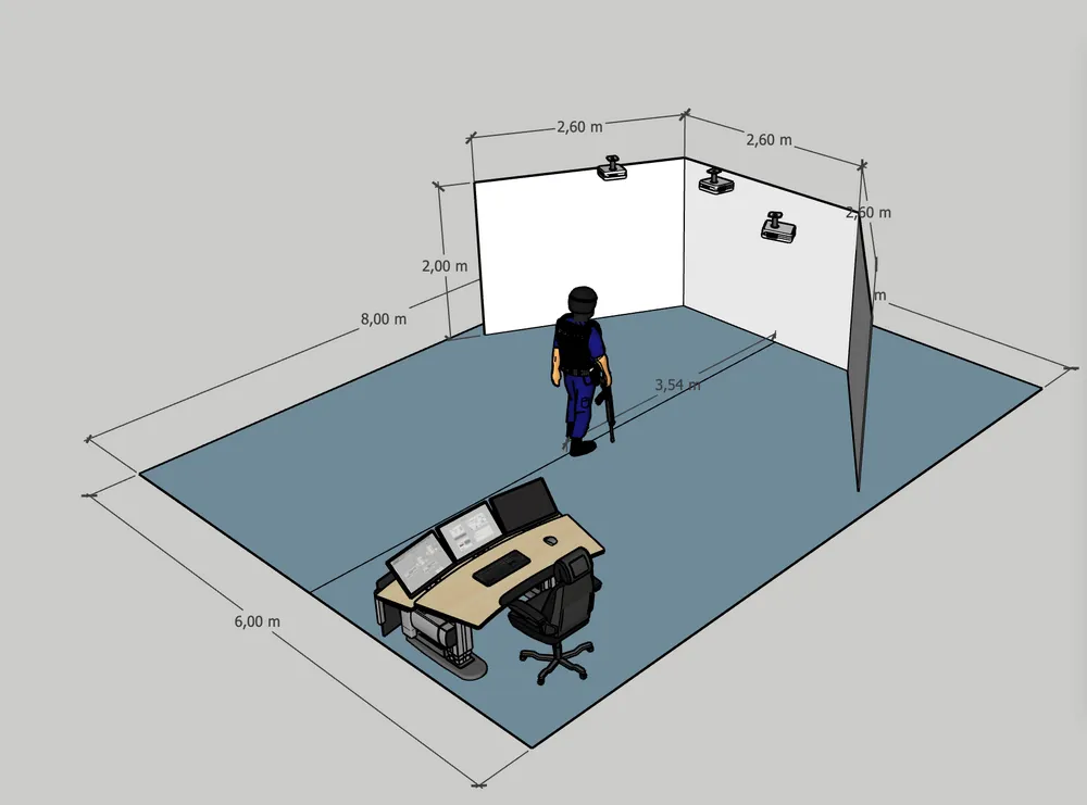 Палатка для тира: макет