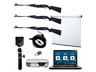 f400-10 Проекционный тир «Кадет-Спорт», по экрану, 3 стрелка