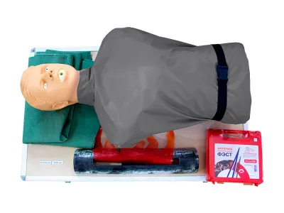 М4005 Тренажер-манекен «Пётр» для навыков тушения горящего тела и оказания первой помощи пострадавшему при пожаре (со светозвуковым индикатором)