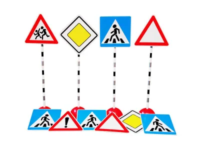 А3010 Комплект стоек с дорожными знаками № 2