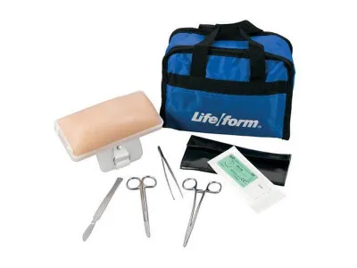 1018196 Интерактивный тренажёр наложения швов, белая кожа