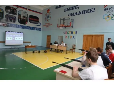 f400-10 Проекционный тир «Кадет-Спорт», по экрану, 3 стрелка