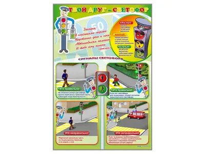 300_С2001 Стенды Твой друг - светофор 1