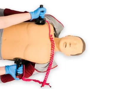 J202R Тренажер Володя №9 для отработки реанимации с дефибриллятором AED120