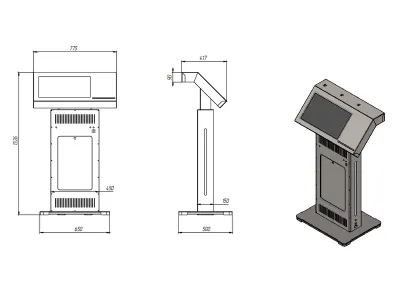 Интерактивная трибуна Alibi PRO Mini 21.5" с документ-камерой