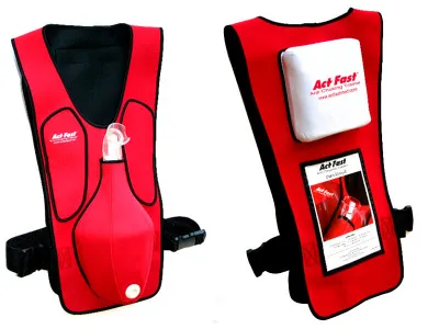 Тренировочный жилет «Act+Fast» для отработки приема Геймлиха, красный