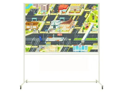 ДБ0004 Магнитно-маркерная доска «Изучаем дорожное движение»