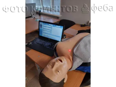 J201R+AND125+P1061+CPRcard+head Многофункциональный робот-тренажер Володя для отработки реанимации