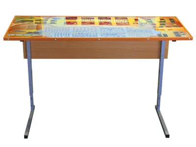 300_М5001 Комплект двухместного стола со стульями для детских автоклассов 4