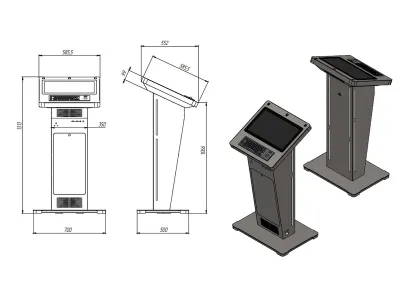 Интерактивная трибуна Cicero Mini 21.5" (антивандальная клавиатура)
