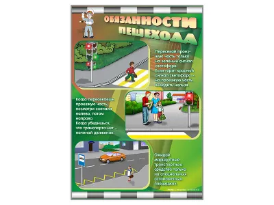 300_С2020 Стенды Обязанности пешехода 2