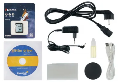 100_75434 Микроскоп цифровой Levenhuk D90L LCD, монокулярный 3