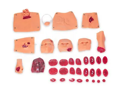 P1004 ТРАВМО-КИТ 2 Набор модулей-симулянторов для имитации травм и ранений (34 шт.)