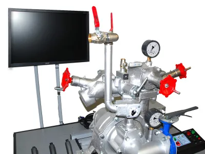 320_Т0706 Универсальный интерактивный учебно-тренировочный комплекс средств тушения пожара (практические занятия с насосом типа ПН-40 и огнетушителями