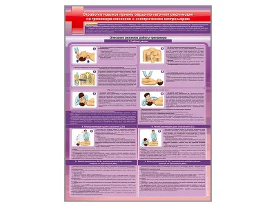 С1001 Стенд «Отработка приемов сердечно-легочной реанимации на тренажере-манекене с электрическим контроллером»