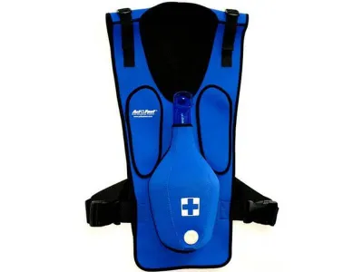 1017938 Жилет для тренировки спасения подавившегося, голубой