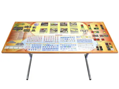 300_М5001 Комплект двухместного стола со стульями для детских автоклассов 3