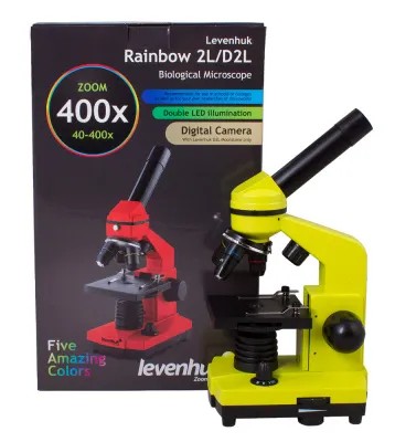100_Микроскоп Levenhuk Rainbow 2L LimeЛайм 13