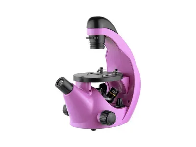 26398 Микроскоп школьный Эврика 40х-320х инвертированный (аметист)