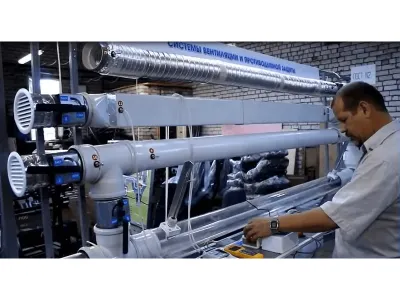 Т0717 Лабораторная установка по измерению параметров систем вентиляции и систем противодымной защиты здания