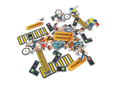 Комплект тематических магнитов «Дорожное движение и инфраструктура»