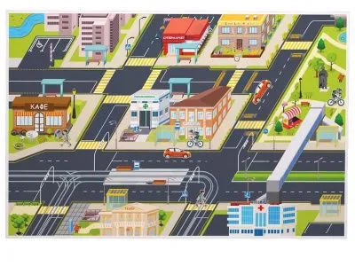 Магнитно-маркерная доска «Изучаем дорожное движение» с комплектом магнитов