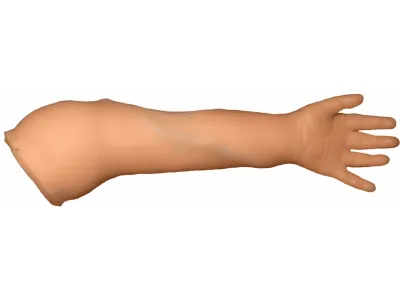 P1062 Тренажер руки для отработки навыков внутривенных инъекций, инфузий и пункций вен ребенка (рука от плеча до кисти)