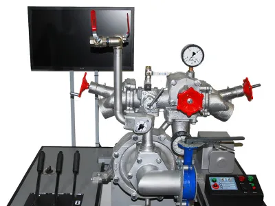 320_Т0706 Универсальный интерактивный учебно-тренировочный комплекс средств тушения пожара (практические занятия с насосом типа ПН-40 и огнетушителями