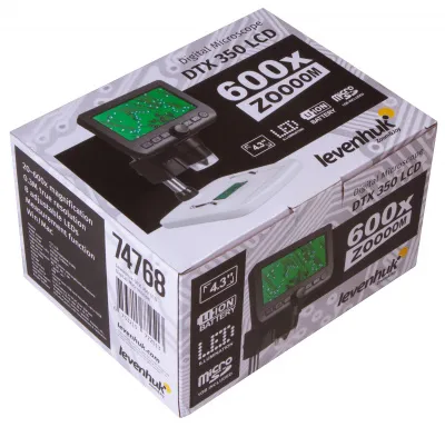 100_74768 Микроскоп цифровой Levenhuk DTX 350 LCD 17