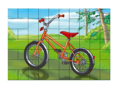 300_К1026 Магнитный пазл Велосипед 1