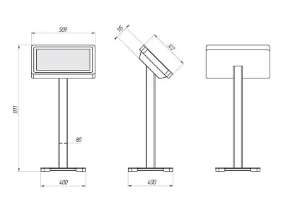Интерактивный сенсорный стол Skill Minimal 19.5"
