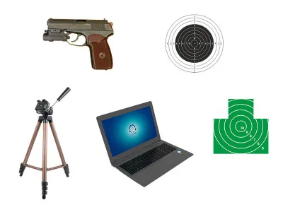 Лазерный тир Калибр-СТ1 с отдачей, 1 стрелок