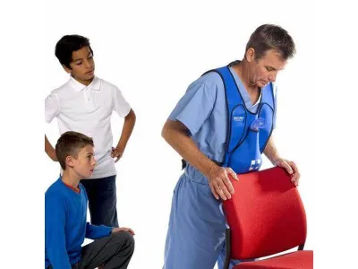 1017938 Жилет для тренировки спасения подавившегося, голубой