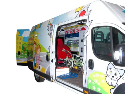 300_Т0608 Мобильный тренажерный комплекс по профилактике детского дорожно-транспортного травматизма на базе автофургона 3