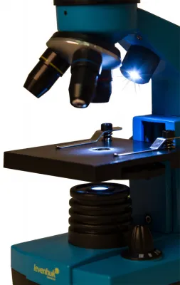 100_Микроскоп Levenhuk Rainbow 2L Azure-Лазурь 12