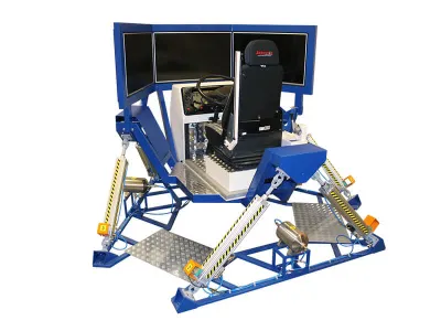 Т0126 Автотренажер контраварийного вождения «КамАЗ-Мастер-05/МЧС» (система из трех широкоформатных ЖК-дисплеев 42", шестистепенная динамическая платформа)