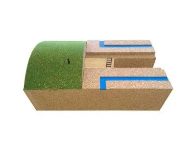 Макет простейшего укрытия в разрезе. Приказ 804 Минпросвещения РФ