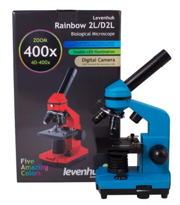 100_Микроскоп Levenhuk Rainbow 2L Azure-Лазурь 17