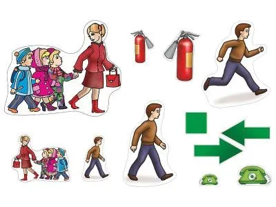 Магнитно-маркерная доска «Макеты убежищ и простейших укрытий» с комплектом фолий и тематических магнитов_1