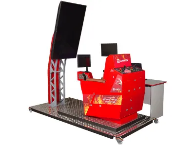 320_П3046 Интерактивный тренажер Автолестница пожарная Magirus DLK 55 1